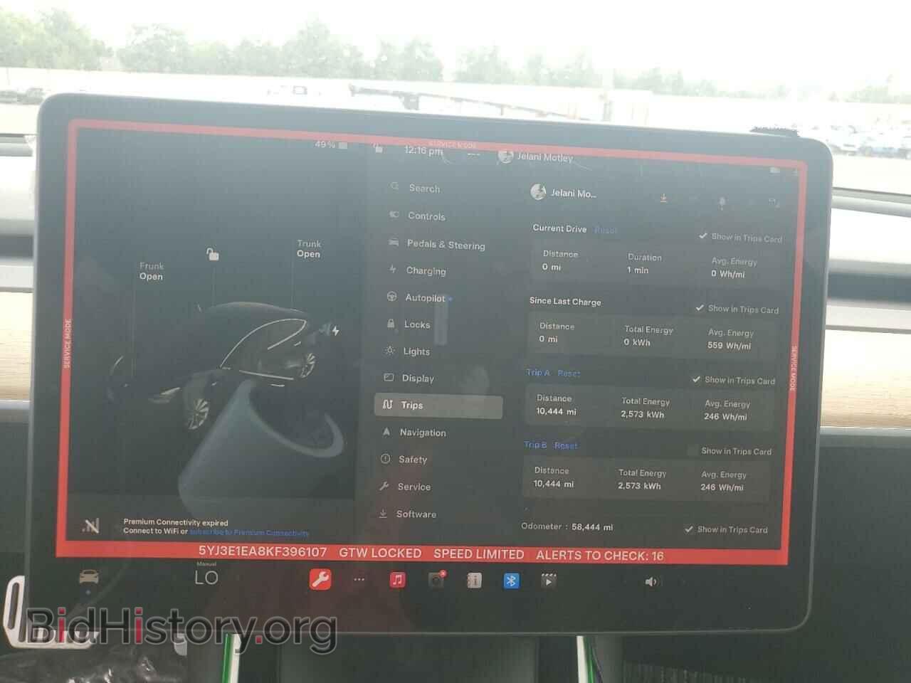 2019 TESLA MODEL 3 - VIN: 5YJ3E1EA8KF396107 - Фото 9