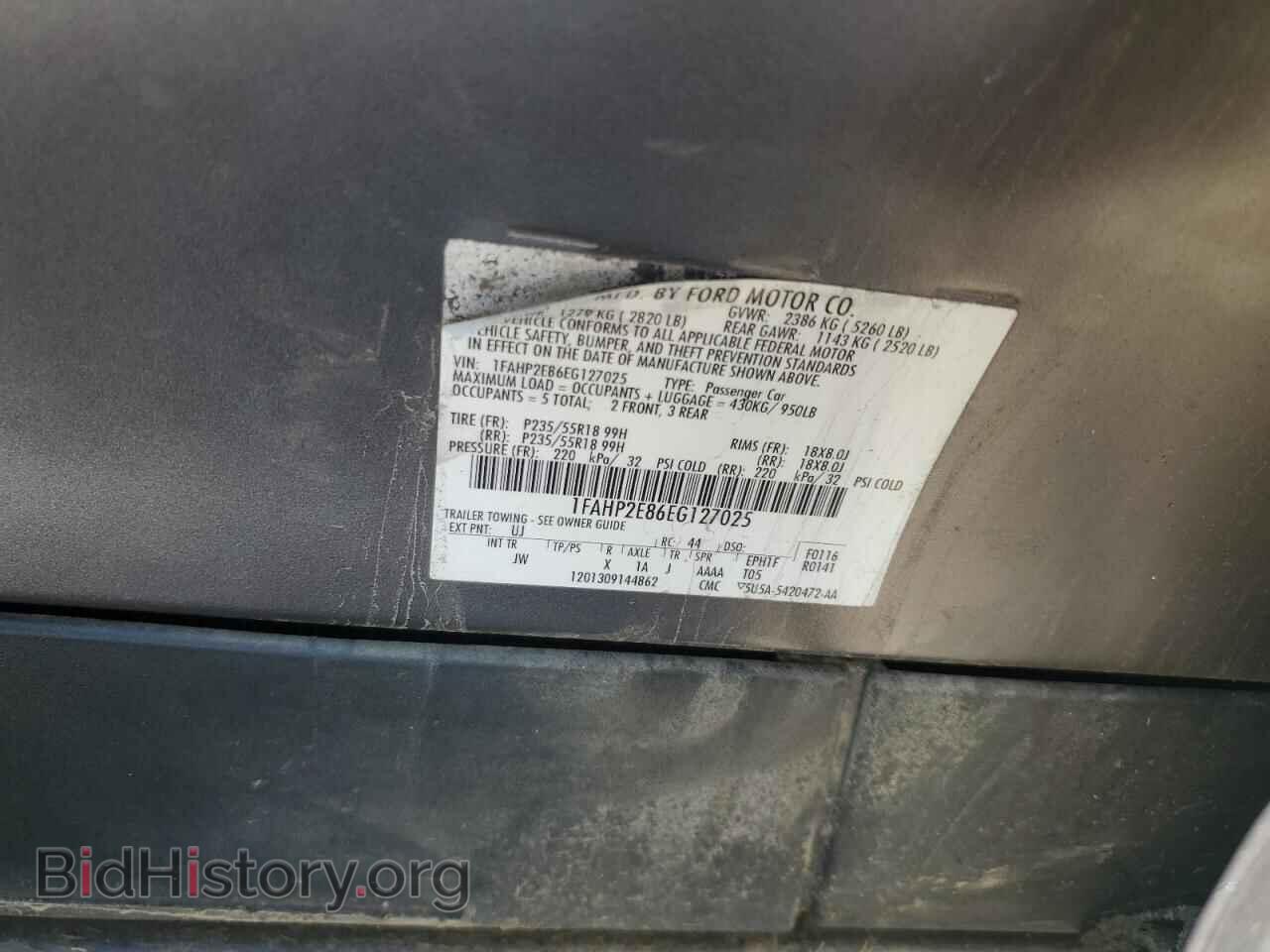2014 FORD TAURUS - VIN: 1FAHP2E86EG127025 - Photo 12