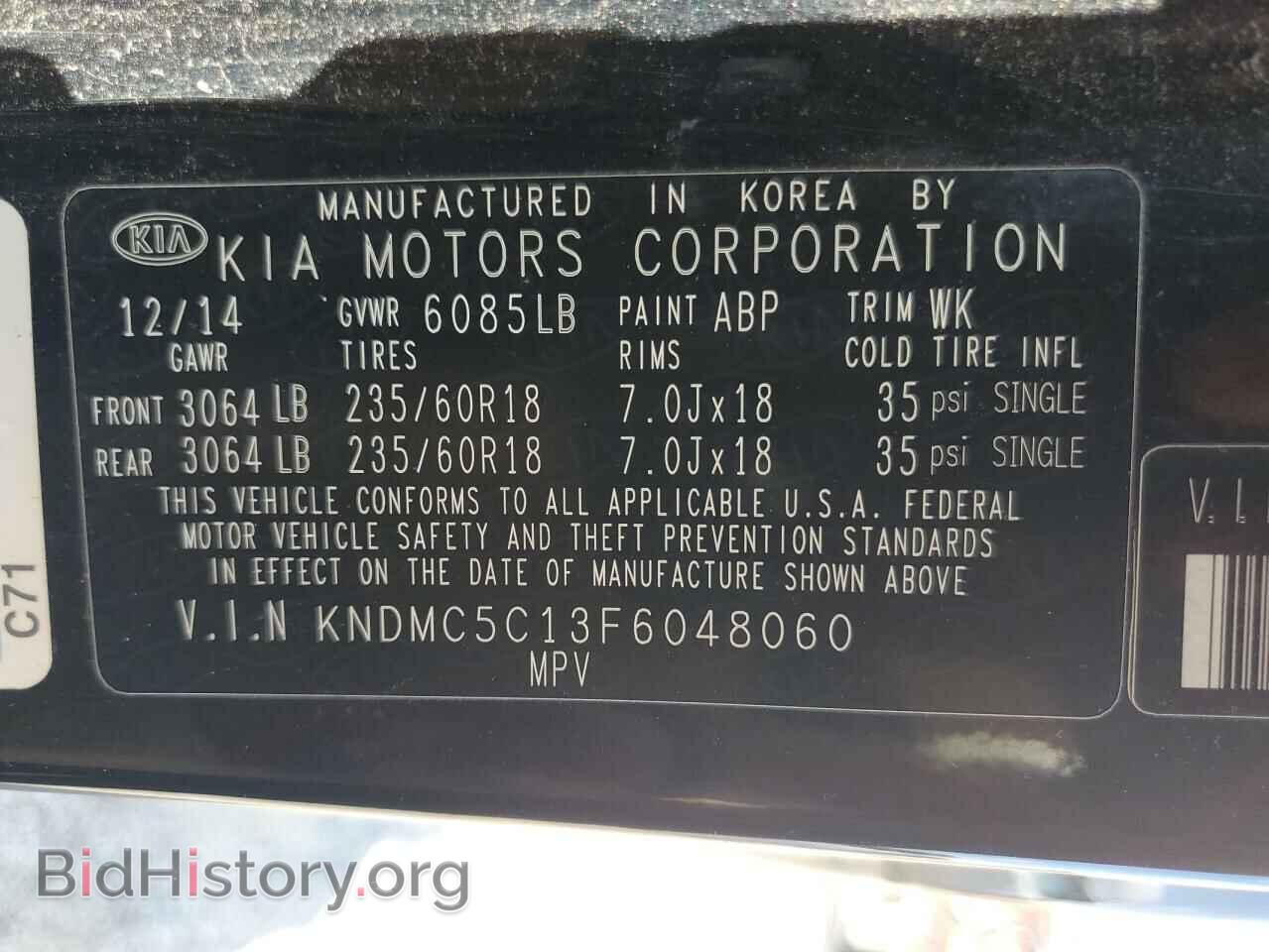 2015 KIA All Models - VIN: KNDMC5C13F6048060 - Photo 13