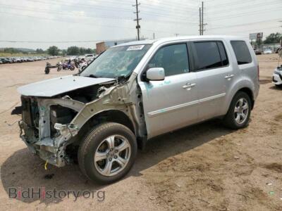 2014 Honda PILOT EXL, silver — VIN 5FNYF4H58EB018411, Copart