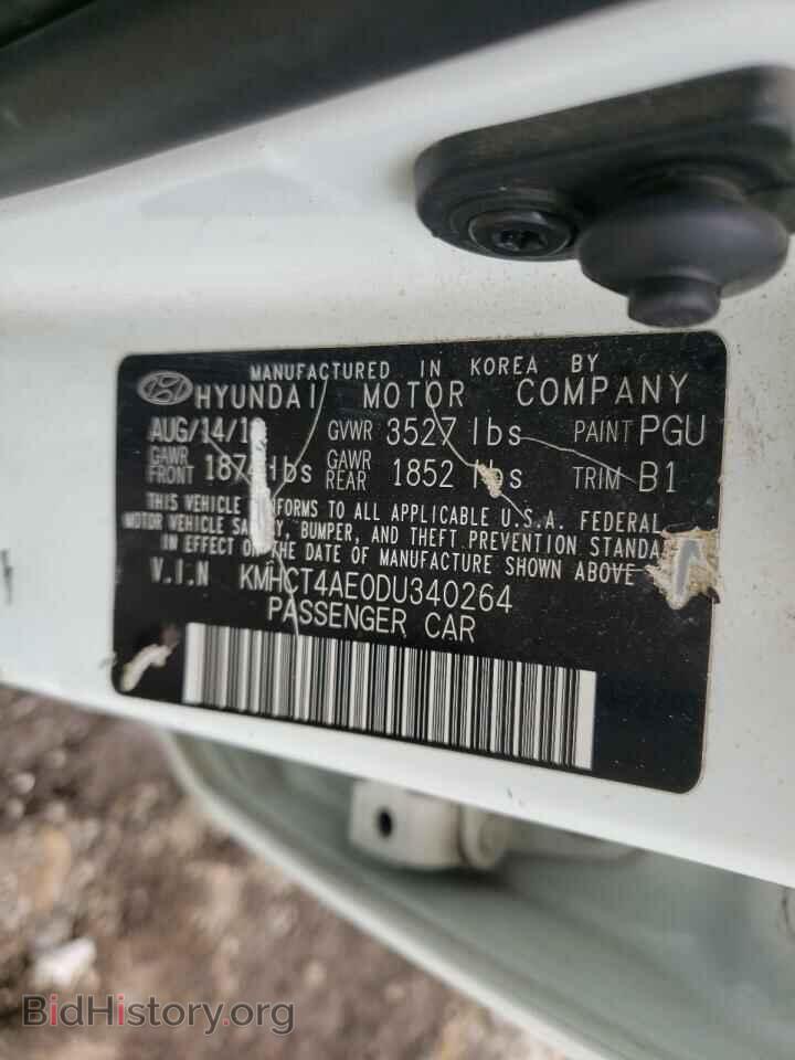 2013 HYUNDAI ACCENT - VIN: KMHCT4AE0DU340264 - Фото 10