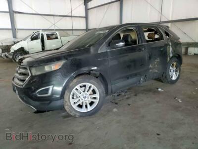 2015 Ford EDGE SEL, черный — VIN 2FMTK3J8XFBB03751, Copart