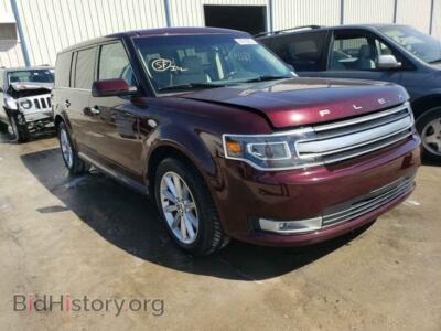 2019 Ford FLEX Flex Limit, бордовый — VIN 2FMGK5D85KBA32610, Copart