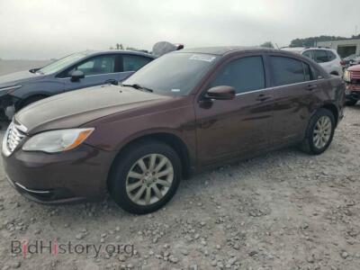 2012 Chrysler 200 TOURING, brown — VIN 1C3CCBBB8CN288313, Copart