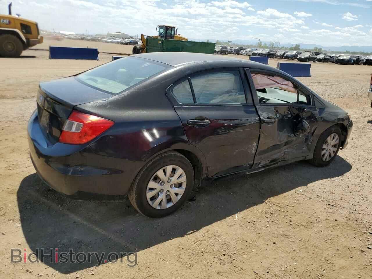 2012 HONDA CIVIC - VIN: 2HGFB2F57CH565446 - Фото 3