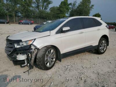 2017 Ford EDGE Titanium, white — VIN 2FMPK4K88HBC08488, Copart