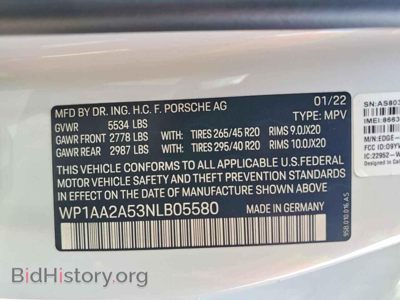 2022 PORSCHE MACAN - VIN: WP1AA2A53NLB05580 - Photo 13