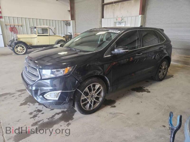 2015 Ford EDGE Titanium (VIN 2FMTK4K83FBB07502) — фото 1 из 15, Copart, повреждение: передняя часть