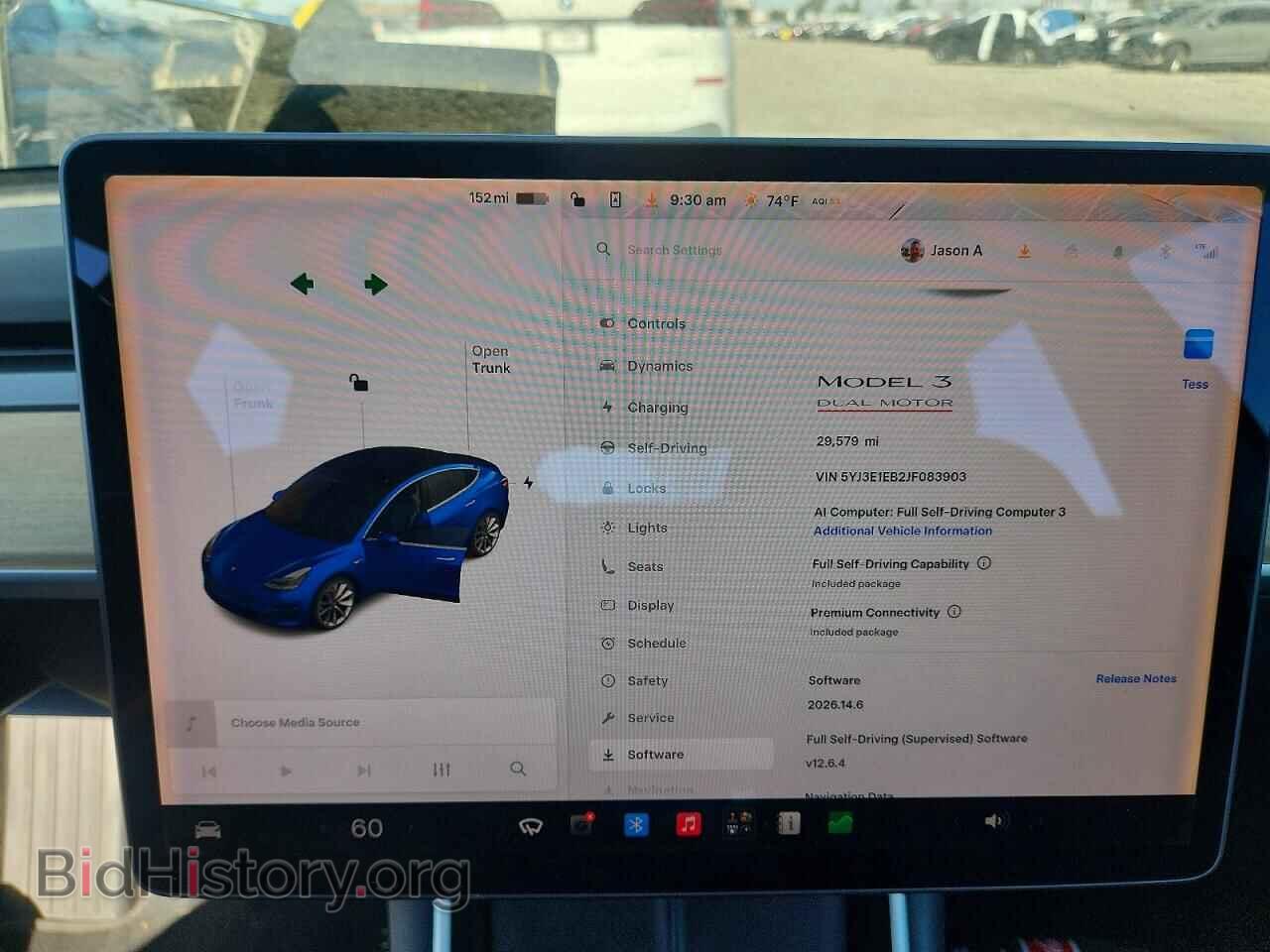 2018 TESLA MODEL 3 - VIN: 5YJ3E1EB2JF083903 - Фото 9
