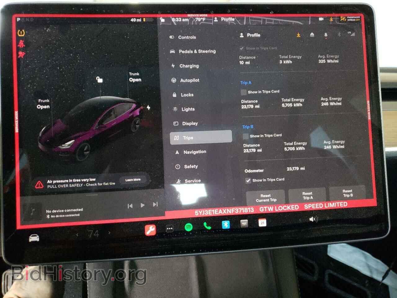 2022 TESLA MODEL 3 - VIN: 5YJ3E1EAXNF371813 - Фото 9