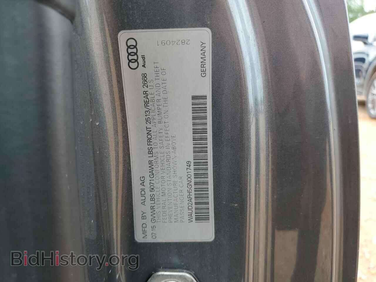 2016 AUDI A5 - VIN: WAUD2AFH5GN001749 - Photo 13