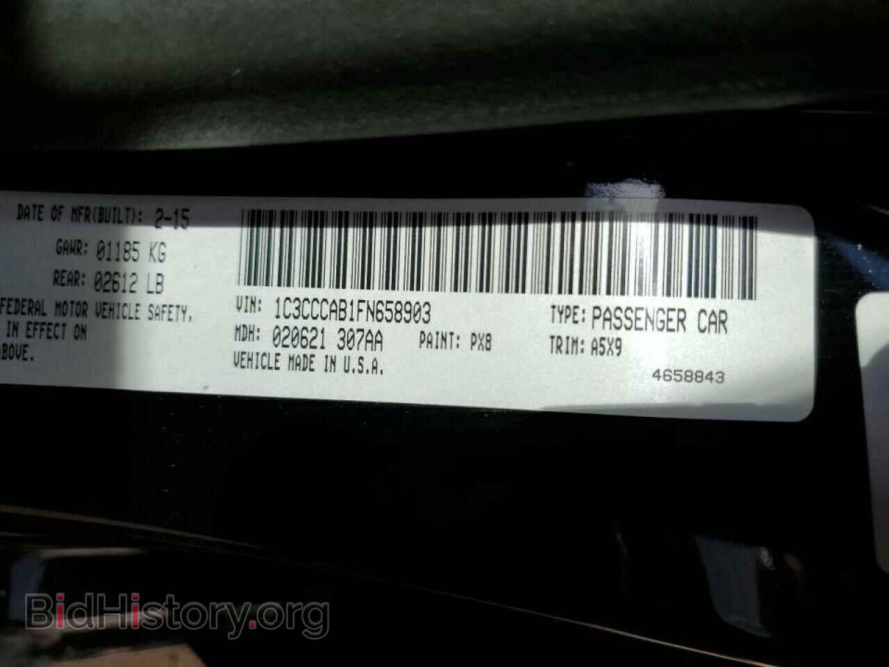 2015 CHRYSLER 200 - VIN: 1C3CCCAB1FN658903 - Фото 10