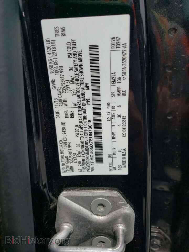 2014 FORD ESCAPE - VIN: 1FMCU0GX7EUB78018 - Фото 13