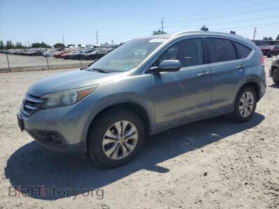 2012 Honda CRV EXL, turquoise — VIN JHLRM4H77CC015928, Copart