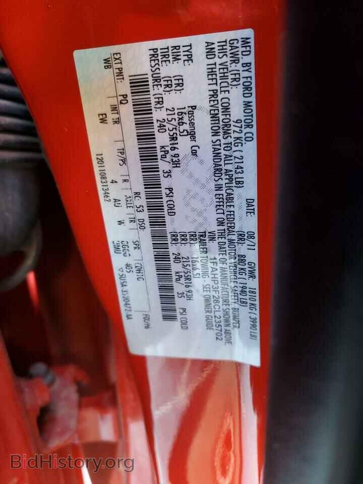 2012 FORD FOCUS - VIN: 1FAHP3F28CL235702 - Photo 12