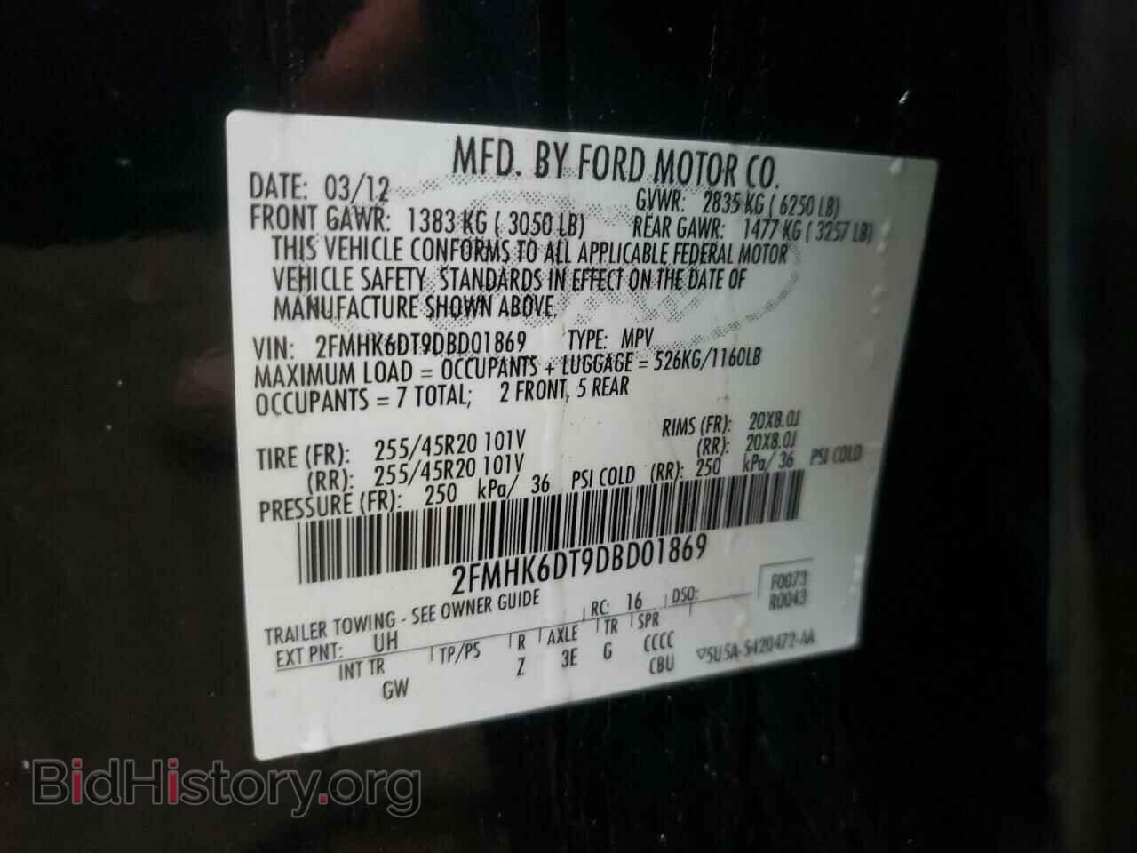 2013 FORD FLEX - VIN: 2FMHK6DT9DBD01869 - Photo 10