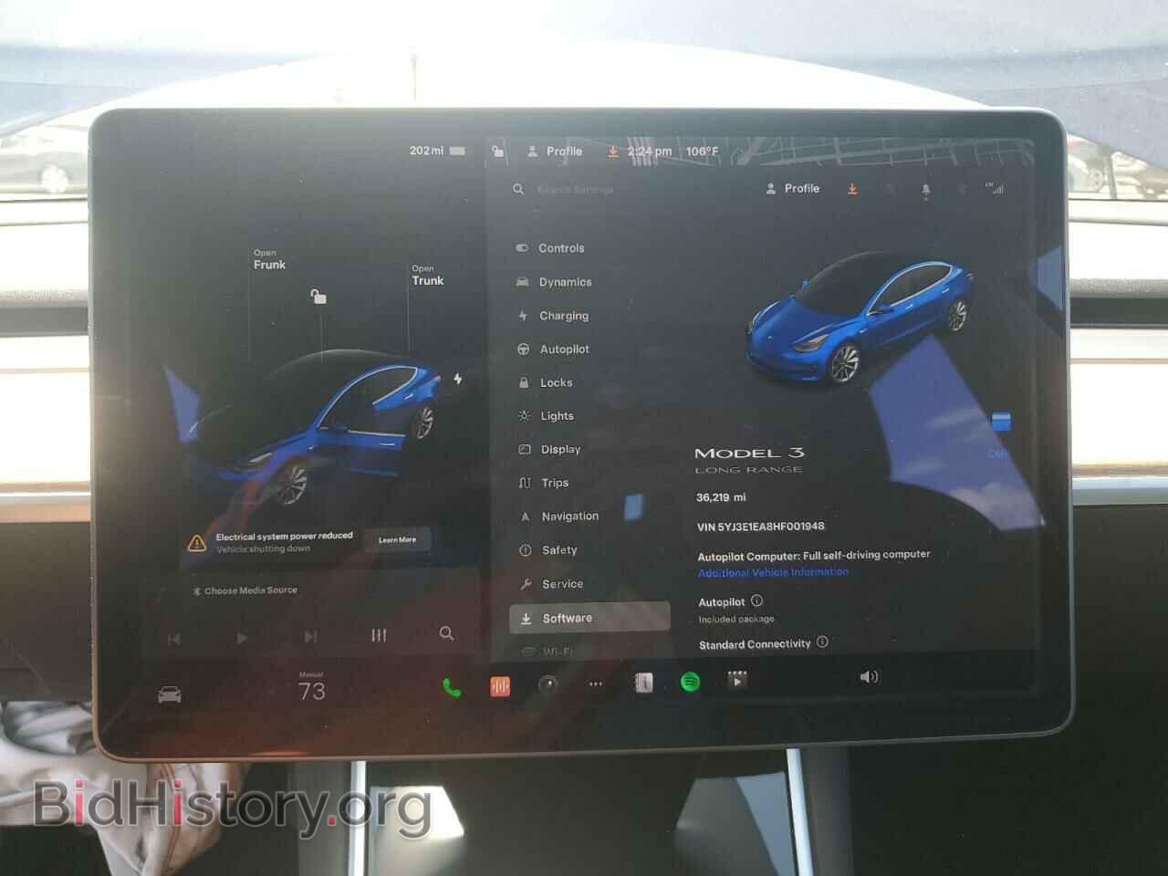 2017 TESLA MODEL 3 - VIN: 5YJ3E1EA8HF001948 - Photo 9