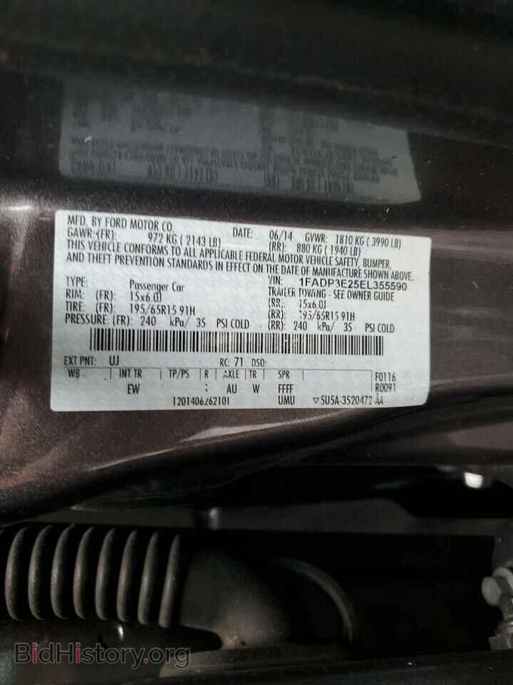 2014 FORD FOCUS - VIN: 1FADP3E25EL355590 - Фото 12