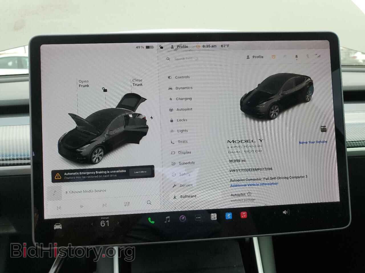 2021 TESLA MODEL Y - VIN: 5YJYGDEE6MF077098 - Фото 9