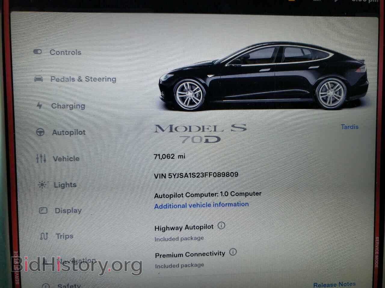 2015 TESLA MODEL S - VIN: 5YJSA1S23FF089809 - Photo 9