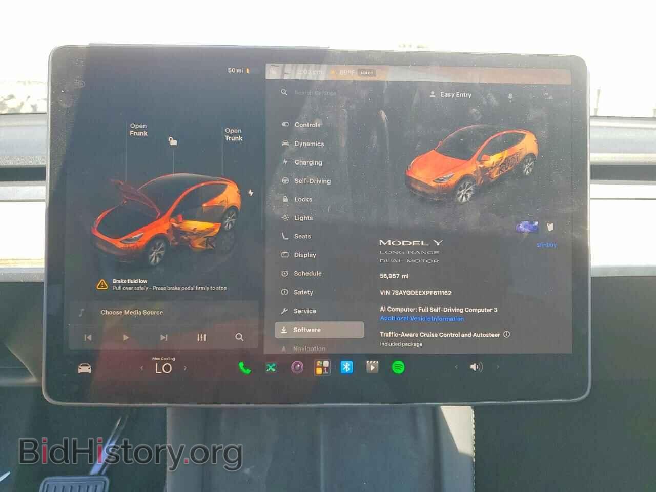 2023 TESLA MODEL Y - VIN: 7SAYGDEEXPF611162 - Photo 9