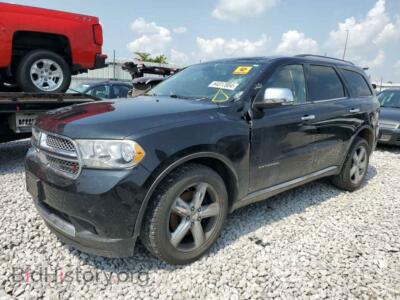 2012 Dodge DURANGO Citadel, черный — VIN 1C4RDJEG7CC283412, Copart