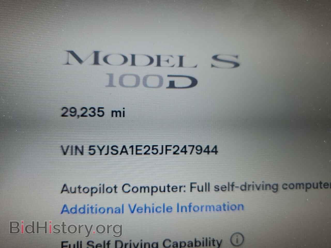 2018 TESLA MODEL S - VIN: 5YJSA1E25JF247944 - Photo 9
