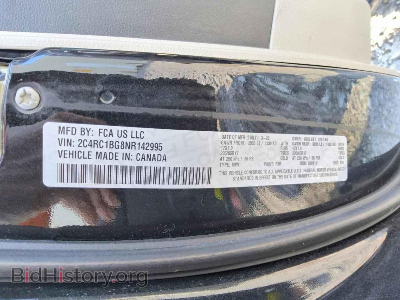 2022 CHRYSLER PACIFICA - VIN: 2C4RC1BG8NR142995 - Photo 13