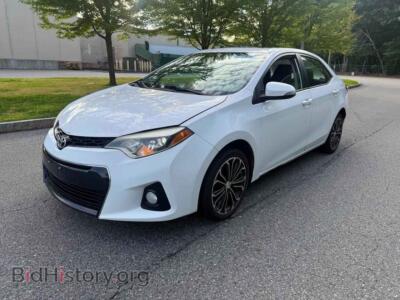 2014 Toyota COROLLA S Plus, white — VIN 2T1BURHE2EC035122, Copart