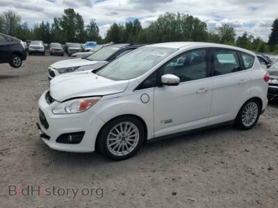 2016 Ford CMAX Premium SEL, white — VIN 1FADP5CU6GL120523, Copart