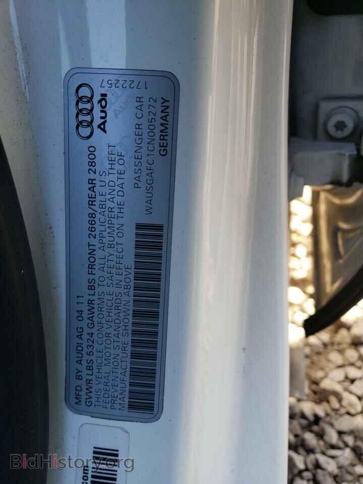 2012 AUDI A7 - VIN: WAUSGAFC1CN005272 - Photo 10