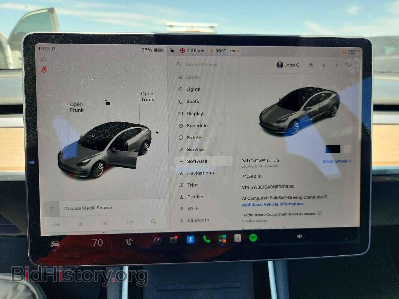 2017 TESLA MODEL 3 - VIN: 5YJ3E1EA0HF001829 - Photo 9