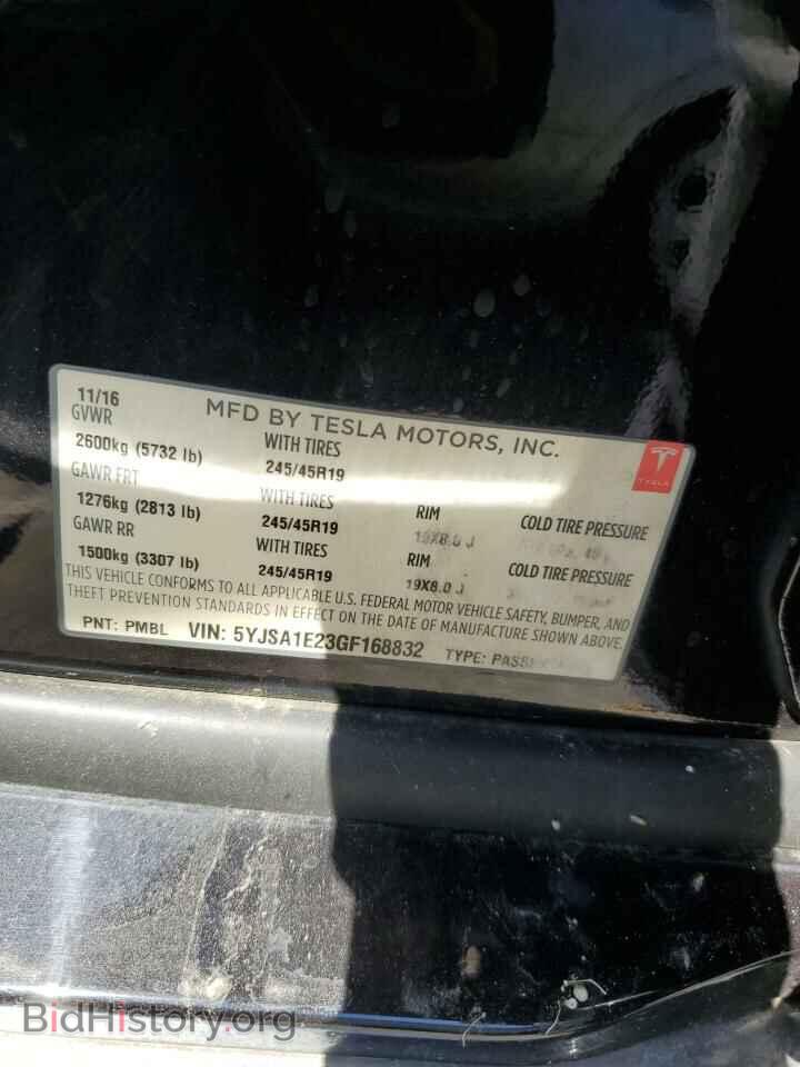 2016 TESLA MODEL S - VIN: 5YJSA1E23GF168832 - Фото 12