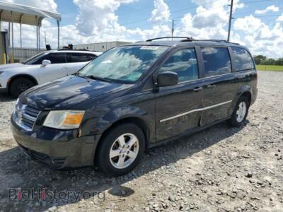 2010 Dodge CARAVAN SXT, черный — VIN 2D4RN5D18AR292435, Copart