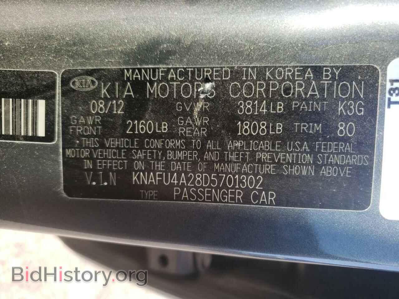 2013 KIA FORTE - VIN: KNAFU4A28D5701302 - Фото 10