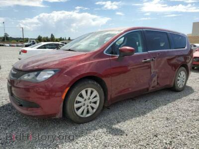 2020 Chrysler MINIVAN Voyager L, бордовый — VIN 2C4RC1AG9LR255305, Copart