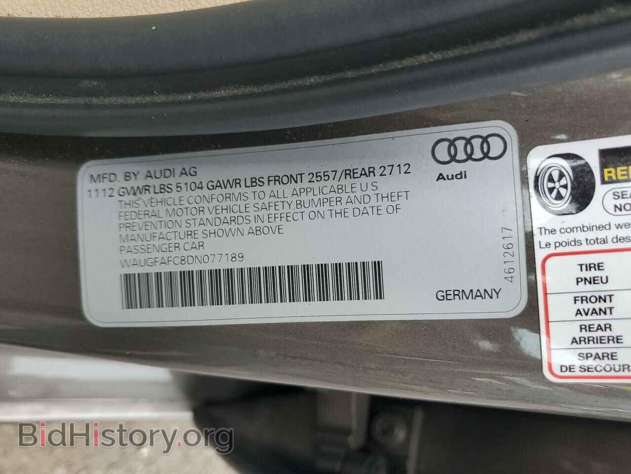 2013 AUDI A6 - VIN: WAUGFAFC8DN077189 - Фото 12