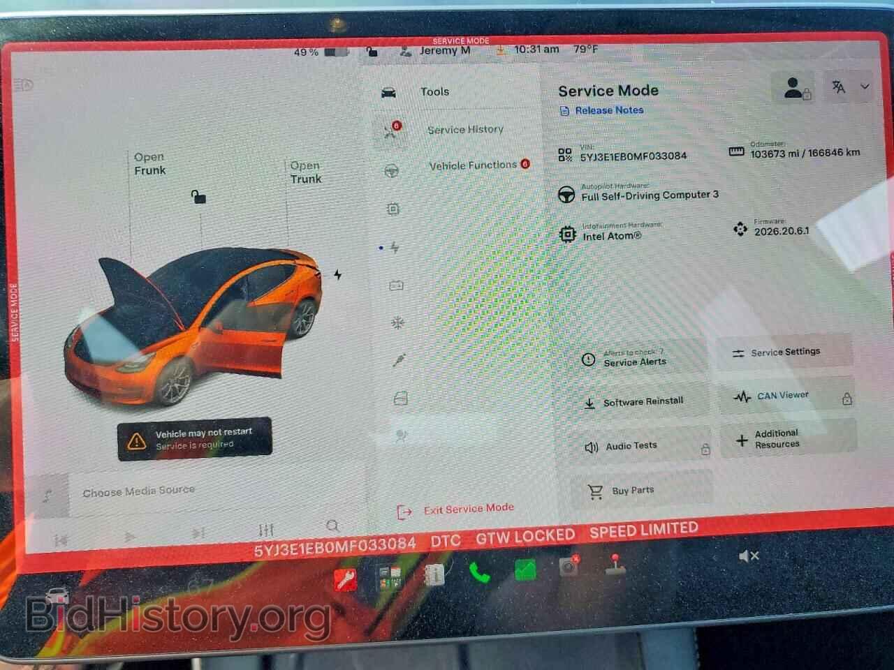 2021 TESLA MODEL 3 - VIN: 5YJ3E1EB0MF033084 - Photo 9