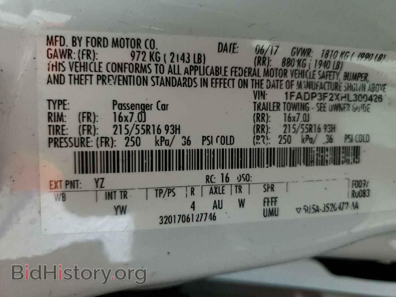 2017 FORD FOCUS - VIN: 1FADP3F2XHL300426 - Фото 13