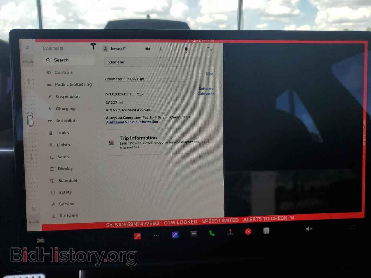 2022 TESLA MODEL S - VIN: 5YJSA1E59NF472593 - Photo 9