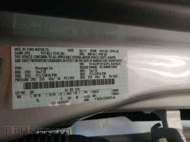 2015 FORD FOCUS - VIN: 1FADP3F23FL343924 - Фото 10