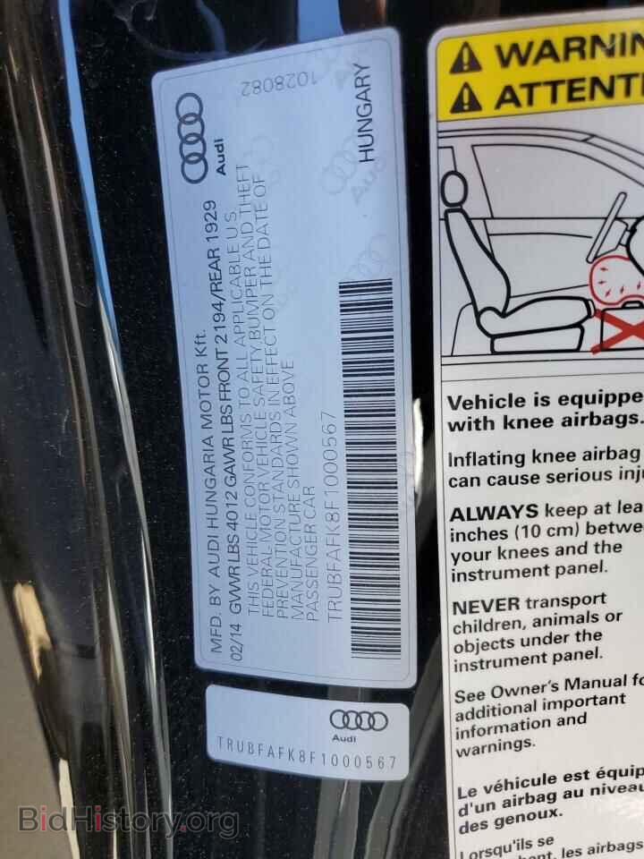 2015 AUDI TT - VIN: TRUBFAFK8F1000567 - Фото 12