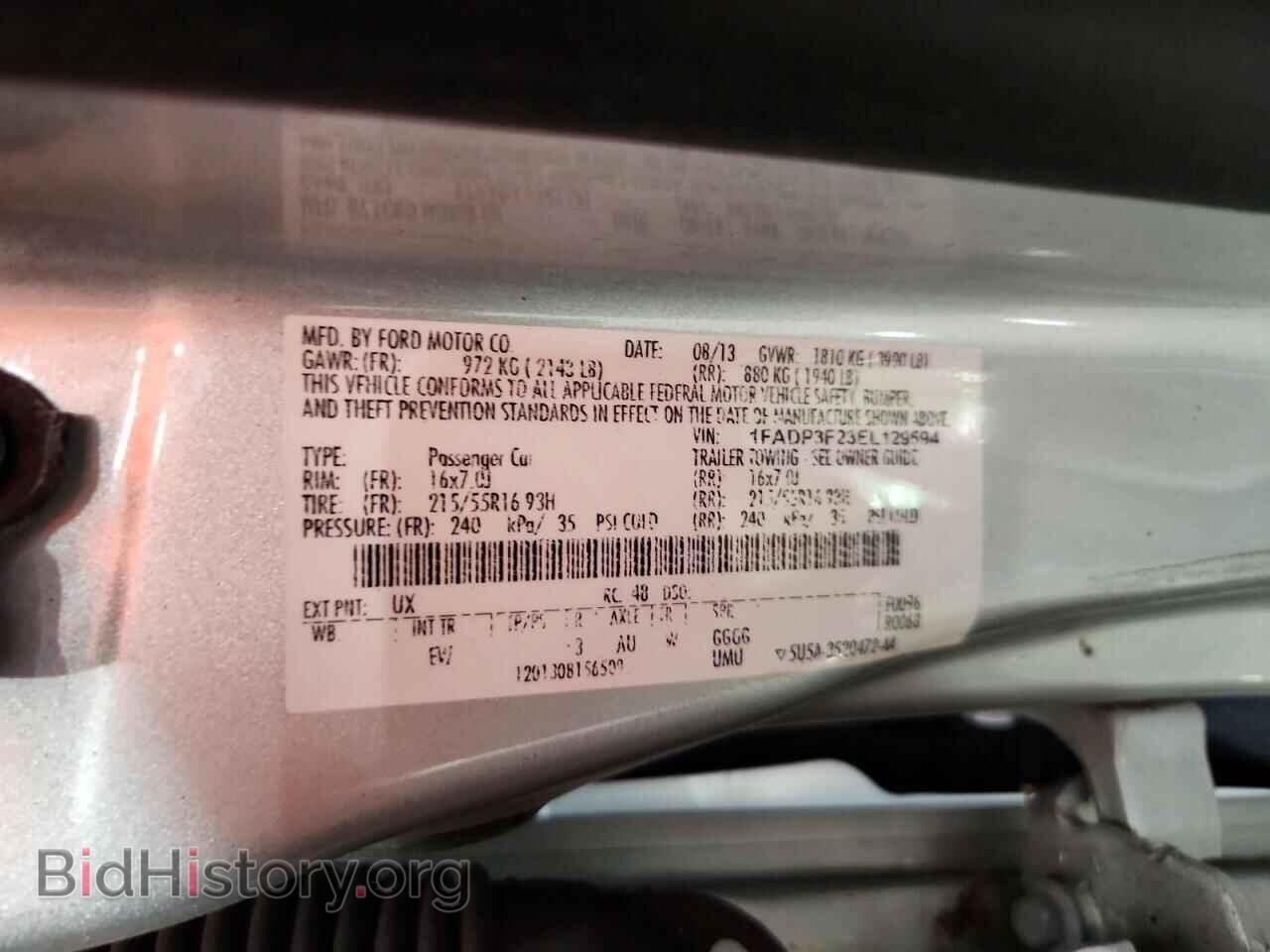 2014 FORD FOCUS - VIN: 1FADP3F23EL129594 - Photo 12