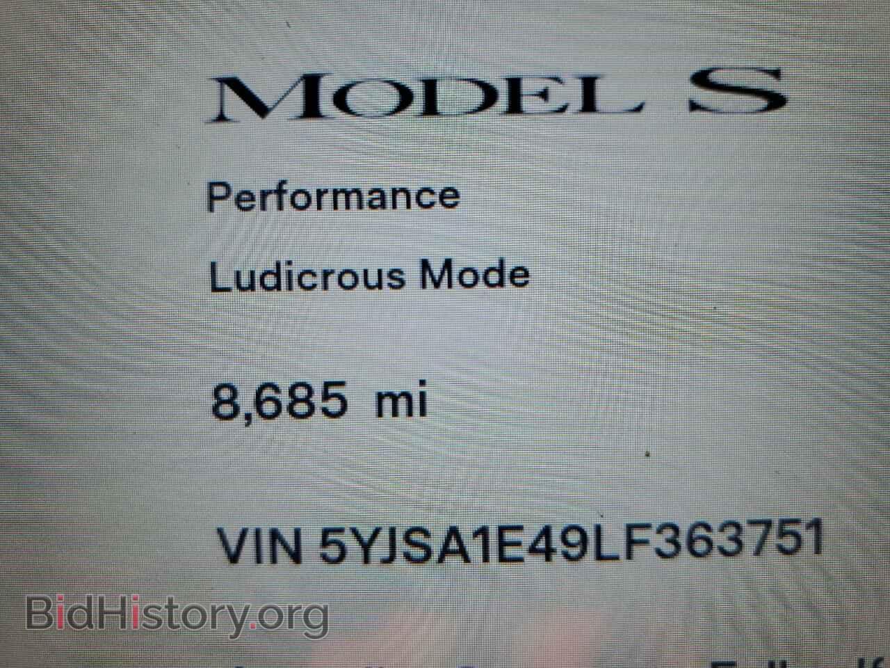2020 TESLA MODEL S - VIN: 5YJSA1E49LF363751 - Photo 8