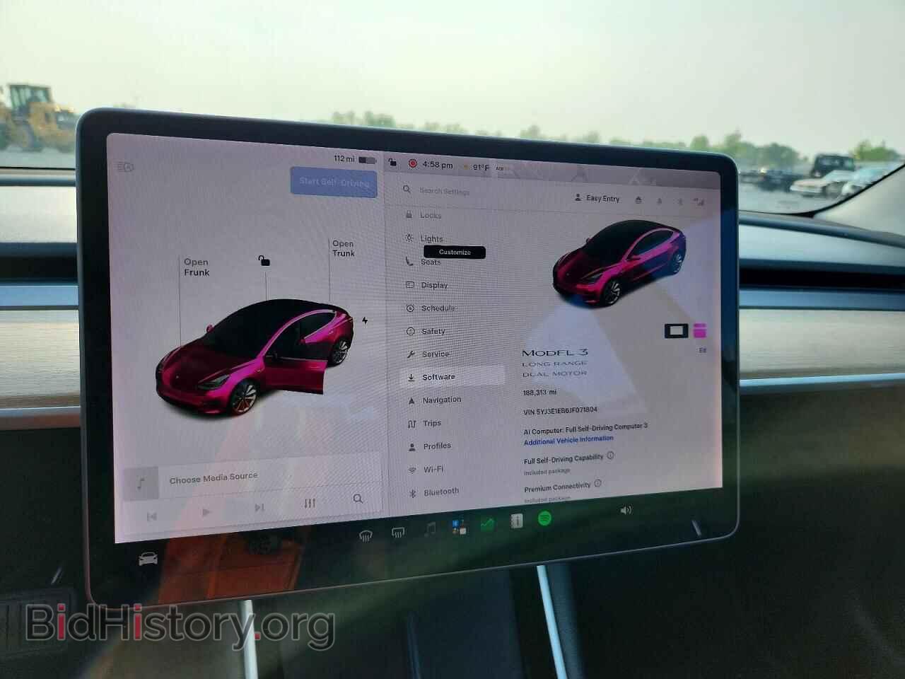 2018 TESLA MODEL 3 - VIN: 5YJ3E1EB6JF071804 - Фото 9