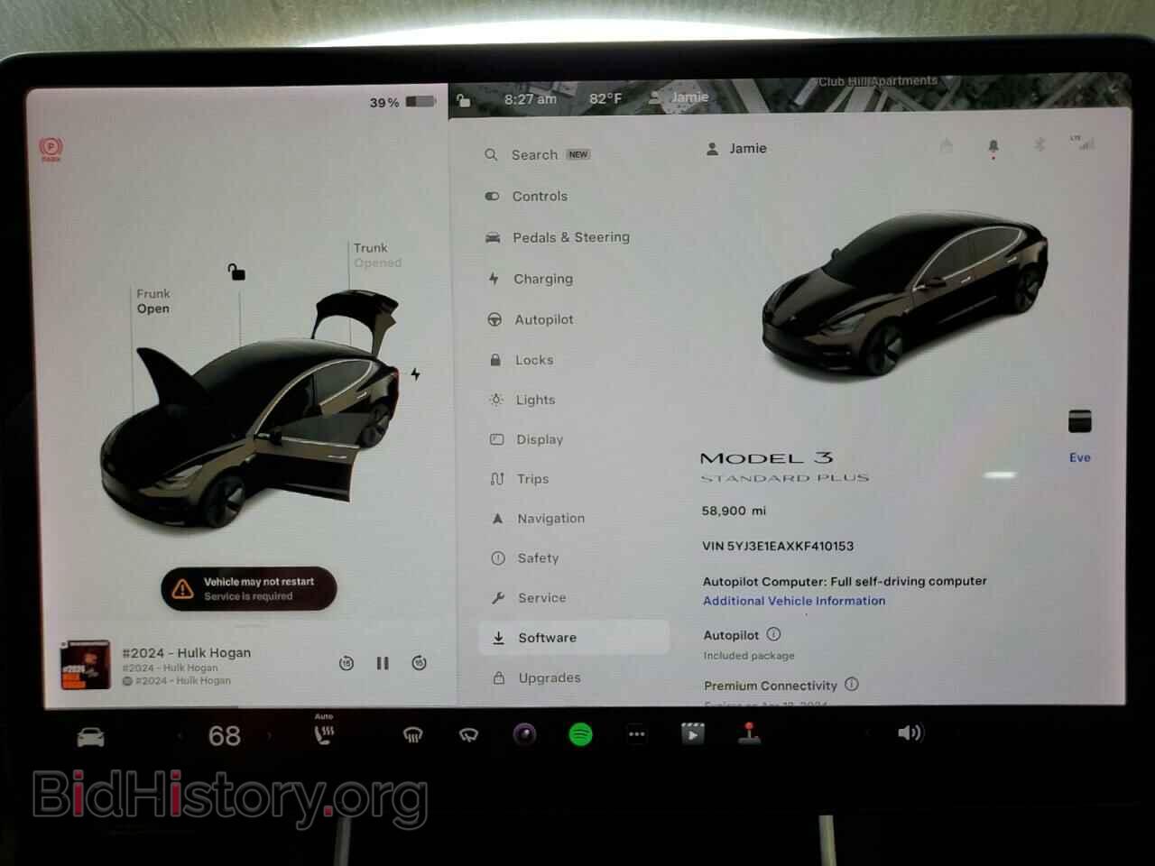 2019 TESLA MODEL 3 - VIN: 5YJ3E1EAXKF410153 - Photo 9