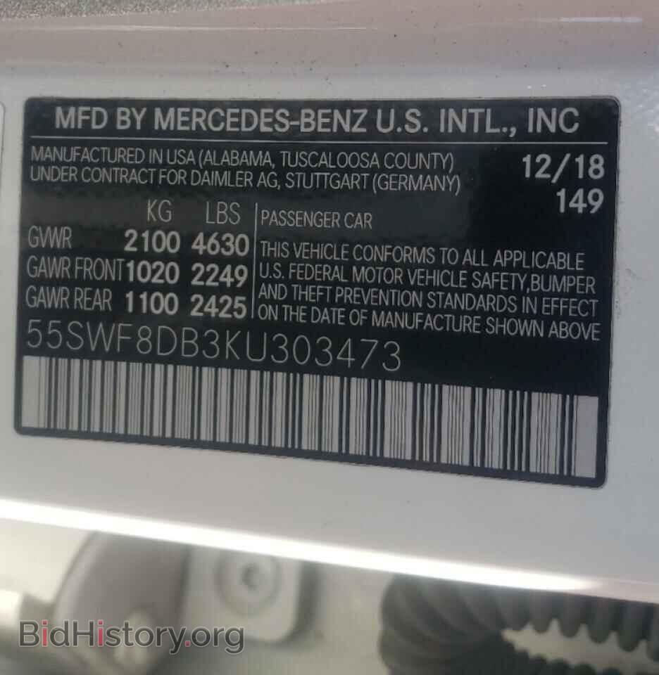 2019 MERCEDES-BENZ C-CLASS - VIN: 55SWF8DB3KU303473 - Фото 10