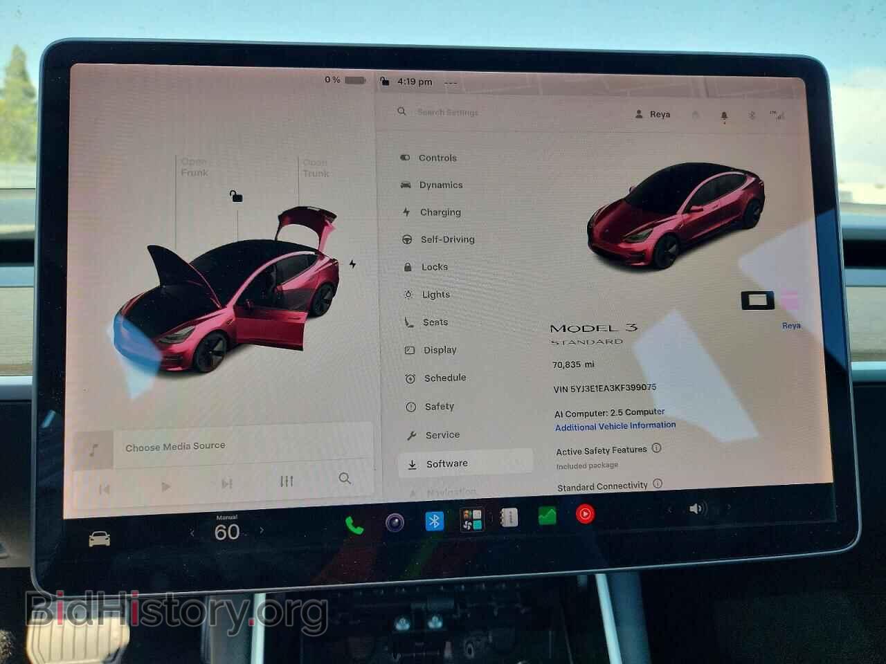 2019 TESLA MODEL 3 - VIN: 5YJ3E1EA3KF399075 - Фото 9
