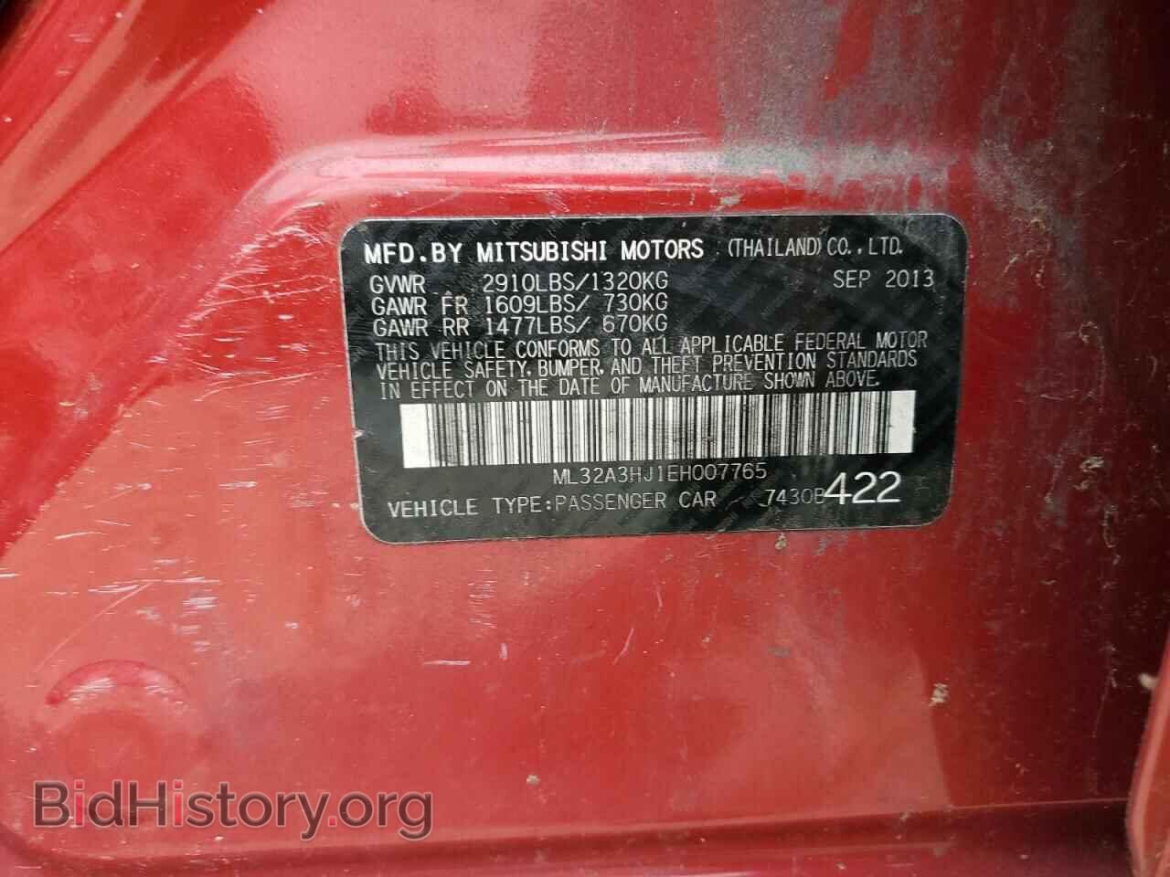 2014 MITSUBISHI MIRAGE - VIN: ML32A3HJ1EH007765 - Фото 12