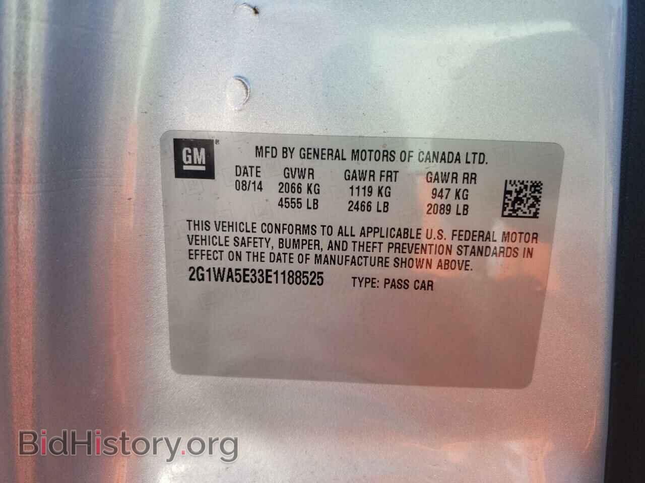 2014 CHEVROLET IMPALA - VIN: 2G1WA5E33E1188525 - Фото 10